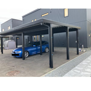 既存カーポート側面造作